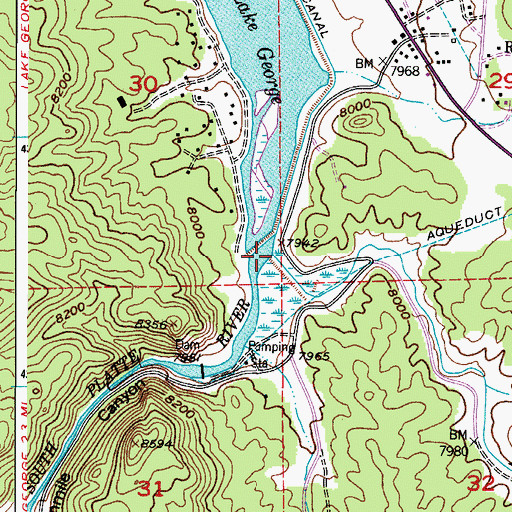 Topographic Map of Twin Creek, CO