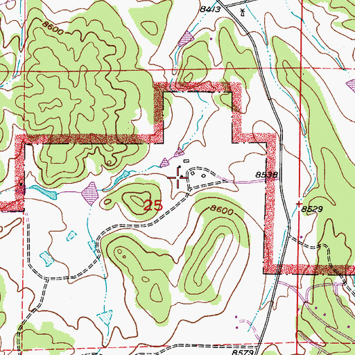 Topographic Map of N Snare Ranch, CO