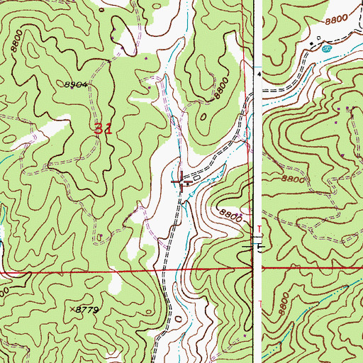 Topographic Map of Signal Rock Ranch, CO