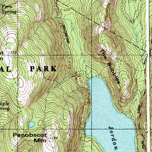 Topographic Map of Deer Brook Bridge, ME