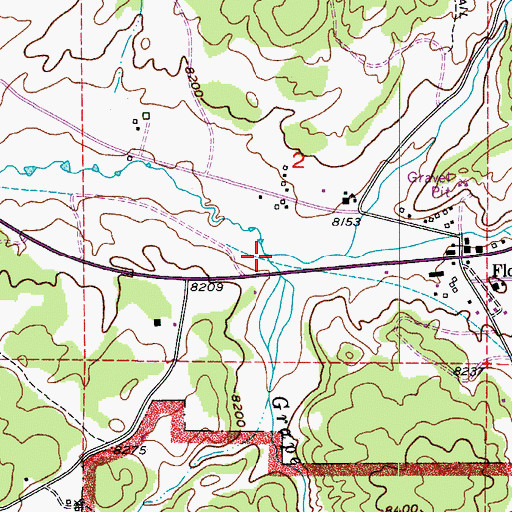 Topographic Map of Grape Creek, CO