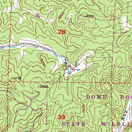 Topographic Map of Arrowhead Ranch, CO