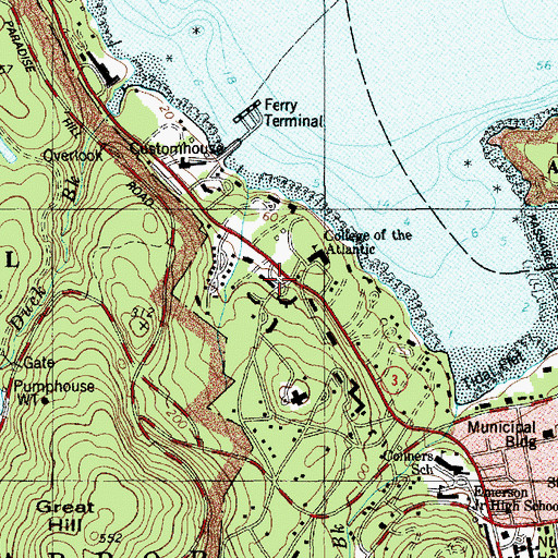Topographic Map of Eno Greenhouse, ME