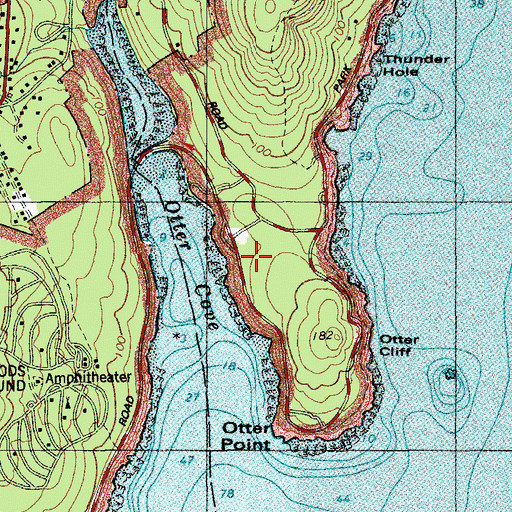 Topographic Map of Fabbri Picnic Area, ME
