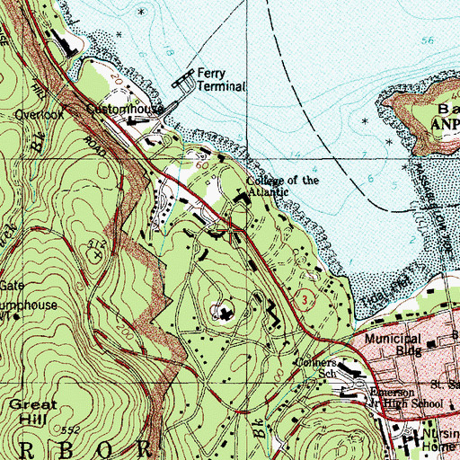 Topographic Map of Goodwin Computer Laboratory, ME
