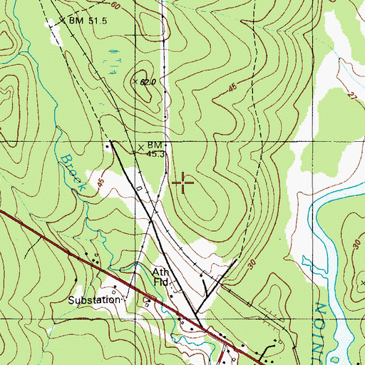 Topographic Map of Hancock County Cooperative Extension Service Building, ME