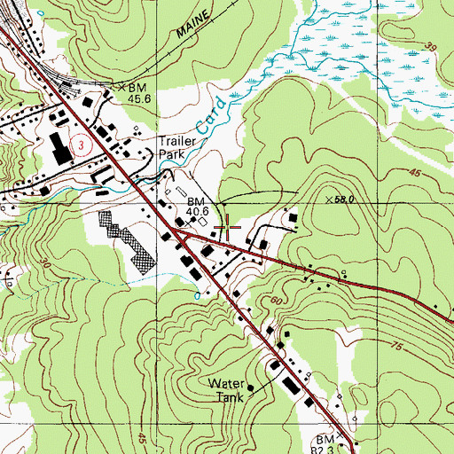 Topographic Map of Maine State Department of Transportation Building, ME