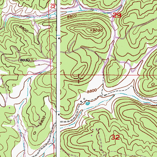 Topographic Map of Clark Ranch, CO