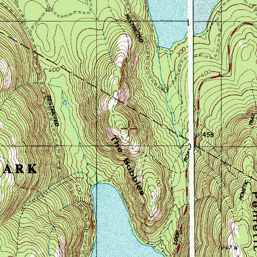 Topographic Map of North Bubble, ME