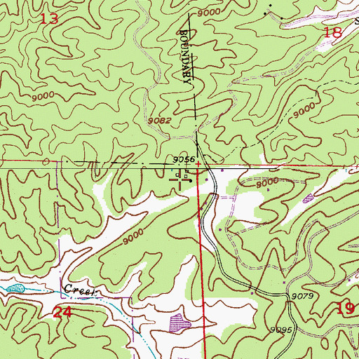 Topographic Map of Horn Ranch, CO
