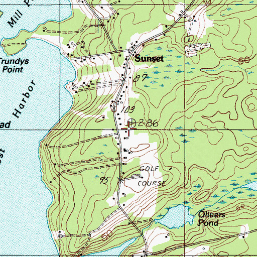 Topographic Map of Salome Sellers House Museum, ME