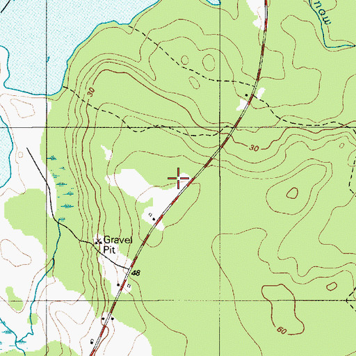 Topographic Map of Sedgwick Elementary School, ME