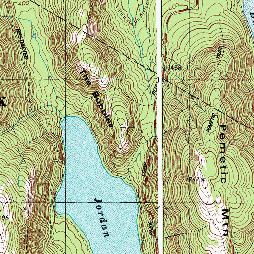 Topographic Map of South Bubble, ME