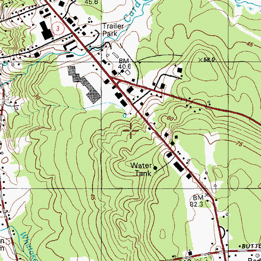 Topographic Map of Stanwood Homestead Museum and Wildlife Sanctuary, ME