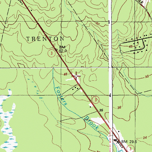 Topographic Map of Vokes Driving Range, ME