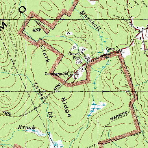 Topographic Map of White Birches Campground, ME