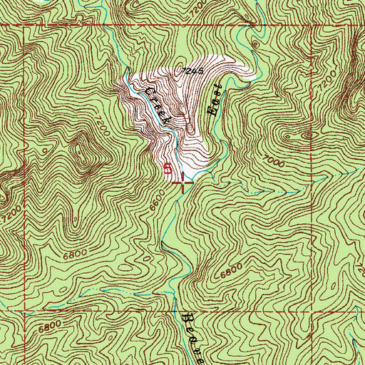 Topographic Map of West Beaver Creek, CO