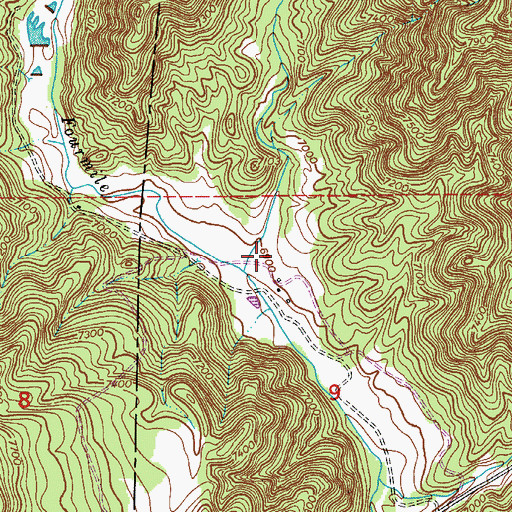 Topographic Map of Long Hungry Gulch, CO