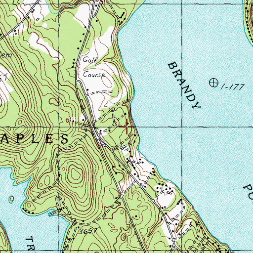 Topographic Map of Bay of Naples Family Camping Area, ME