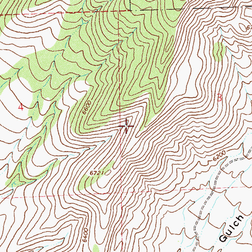 Topographic Map of Sheep Rock, CO
