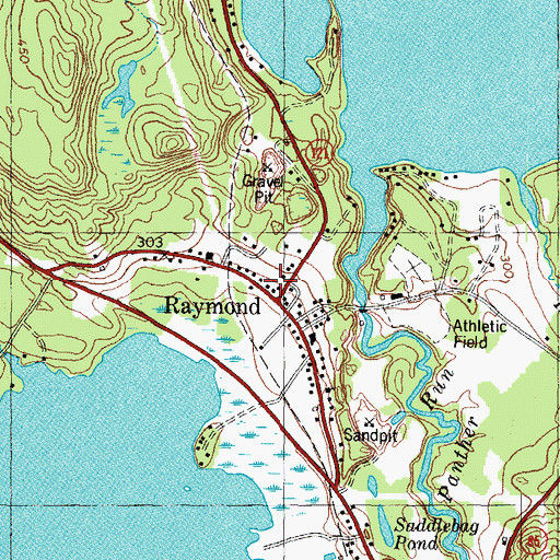 Topographic Map of Christ Chapel, ME