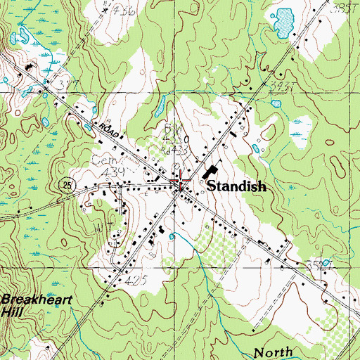 Topographic Map of Daniel Marrett House Museum, ME