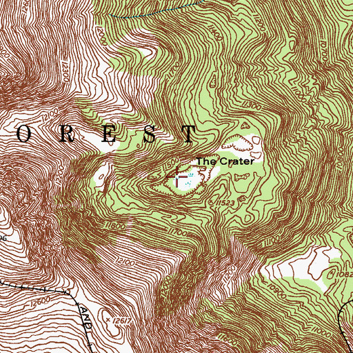 Topographic Map of The Crater, CO
