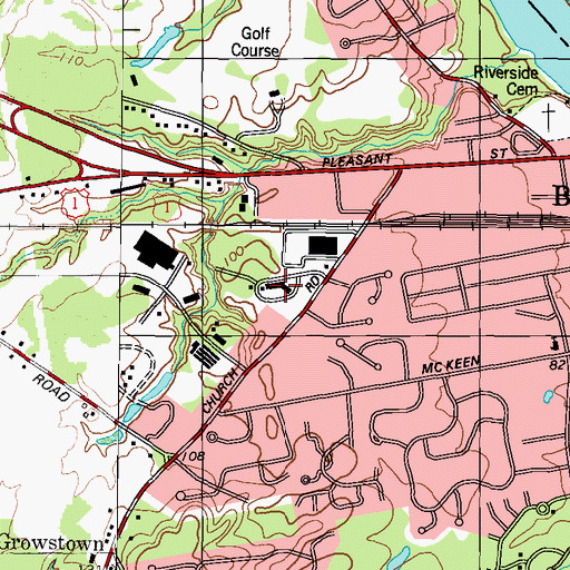 Topographic Map of Maine Region 10 Technical High School, ME