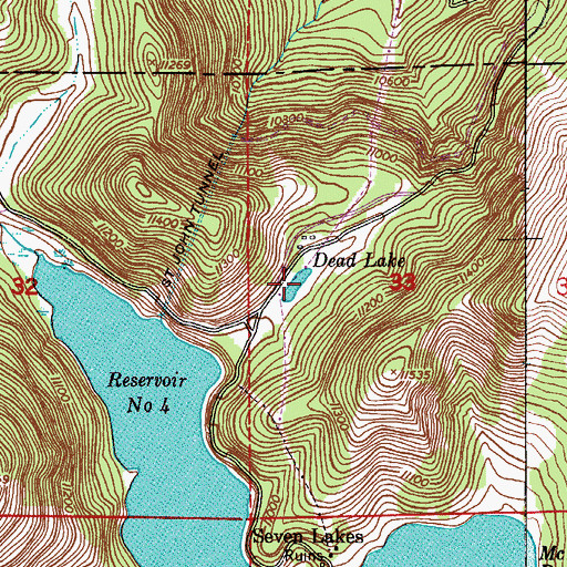 Topographic Map of Dead Lake, CO