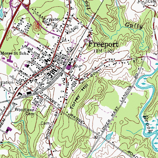 Topographic Map of Environmental Building Center, ME