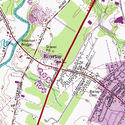 Topographic Map of Feminist Spiritual Community, ME