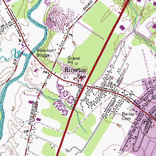 Topographic Map of Friends Meeting House, ME