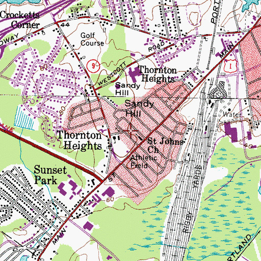 Topographic Map of Greater Grace Bible Church, ME