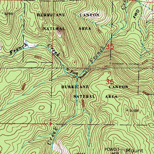 Topographic Map of South Fork French Creek, CO