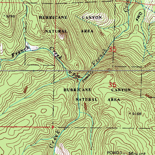Topographic Map of North Fork French Creek, CO