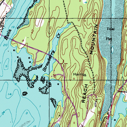 Topographic Map of Harpswell Town Offices, ME