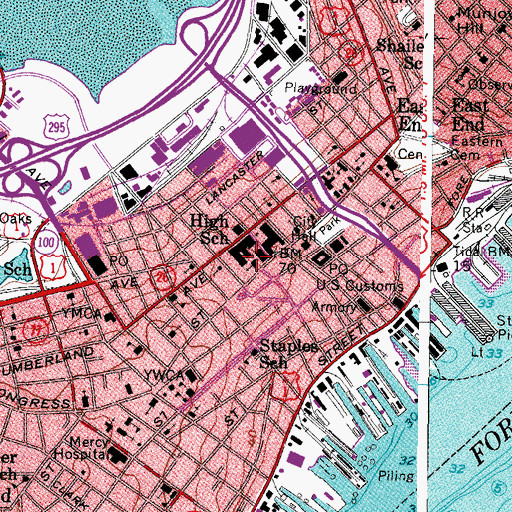 Topographic Map of International Christian Church, ME