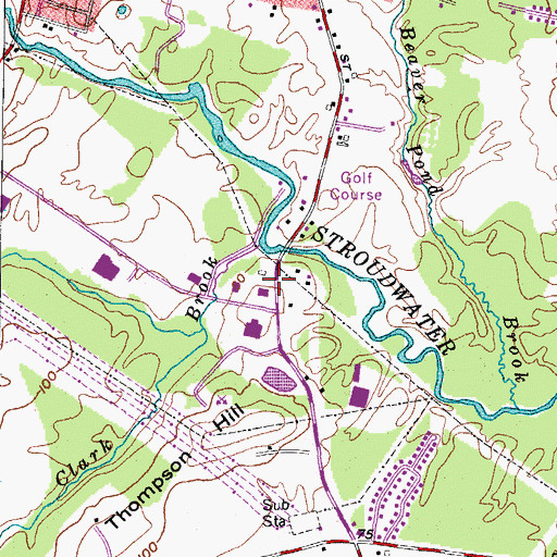 Topographic Map of Lighthouse Christian Center, ME