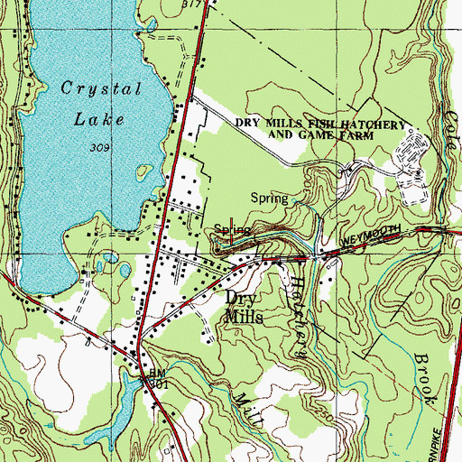 Topographic Map of Maine Department of Inland Fisheries and Wildlife Game Farm, ME