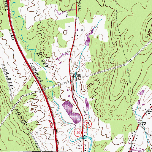 Topographic Map of Morrison Hill Church Cemetery, ME