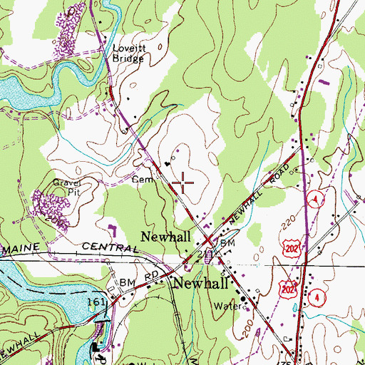 Topographic Map of Mugford Family Cemetery, ME