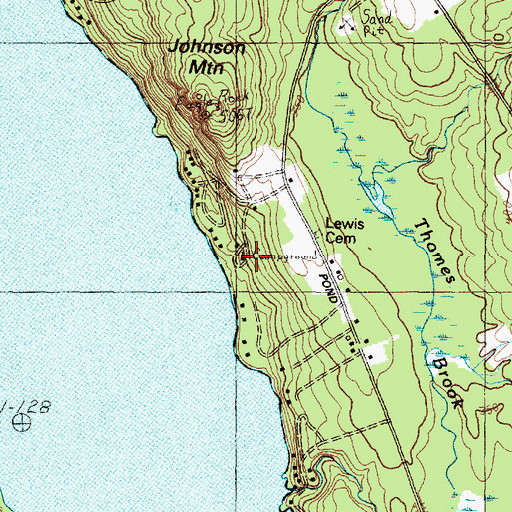 Topographic Map of Nokomis Camping Area, ME