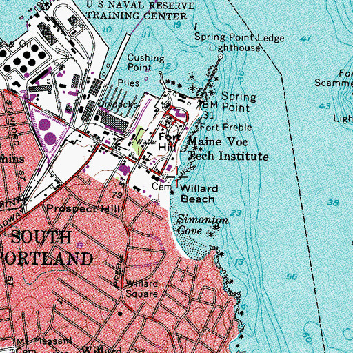 Topographic Map of Old Settlers Cemetery, ME