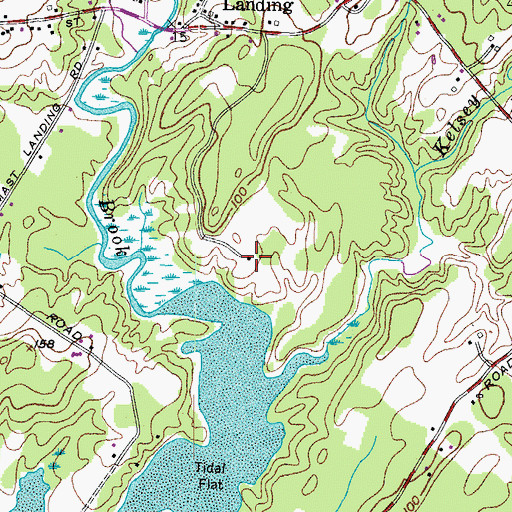 Topographic Map of Pettengill Farm Museum, ME