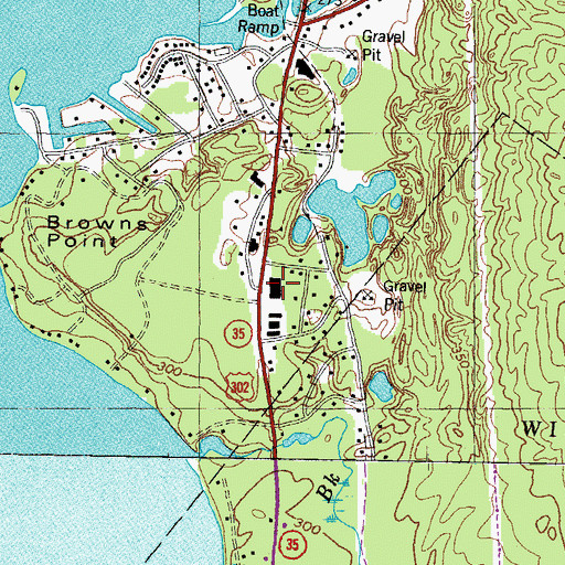 Topographic Map of Raymond Post Office, ME
