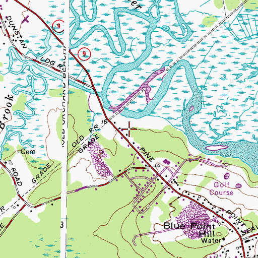 Topographic Map of Scarborough Marsh Nature Center, ME