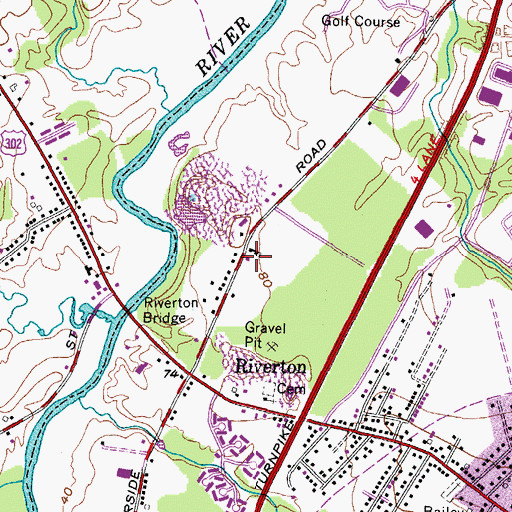 Topographic Map of Spurwink School, ME