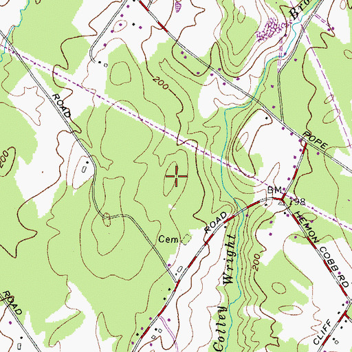 Topographic Map of Timmons Hill, ME