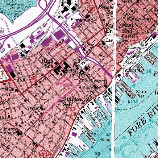 Topographic Map of Tommys Park, ME
