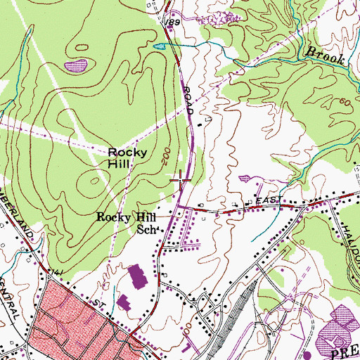 Topographic Map of Village of Halidon (historical), ME